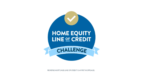 a video of the home equity line of credit challenge with Reverse Mortgage mentioned below it