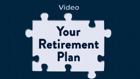 a puzzle piece with the words "your retirement plan" on it